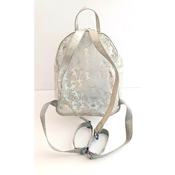 Disney Parks Loungefly Magic Mirror Metallic Mini Backpack Clear Holographic main image 8